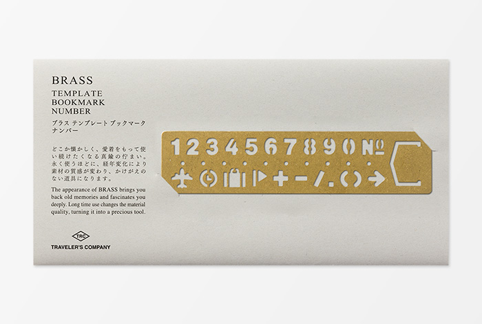 BOOKMARK Numbers - Lesezeichen und Schablone - Serie BRASS von der TRAVELER'S COMPANY JAPAN-42168006-TRAVELER'S COMPANY JAPAN-Messing - Brass BOOKMARK Numbers - Lesezeichen und Schablone - Serie BRASS von der TRAVELER'S COMPANY JAPAN von TRAVELER'S COMPANY JAPAN aus der Kategorie Messing - Brass mit der Artikelnummer 42168006