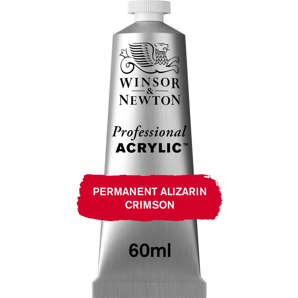 466 - Permanent Alizarin Crimson - 60ml Professional Acrylic von Winsor&Newton - S3