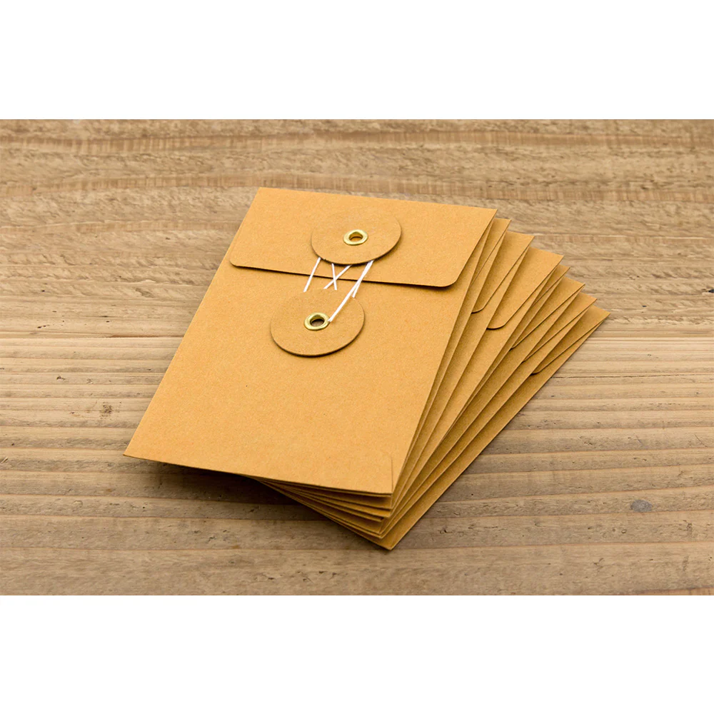 Kraft Briefumschlag mit Kordel S - Orange - TRAVELER'S COMPANY