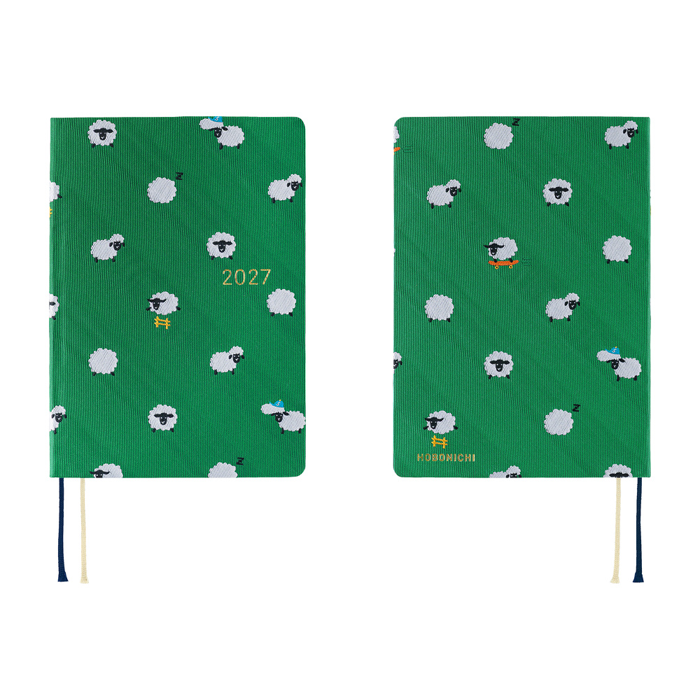 HON A6 2027 englisch – Bow & Tie: Sheep Sheep Sheep | Hobonichi