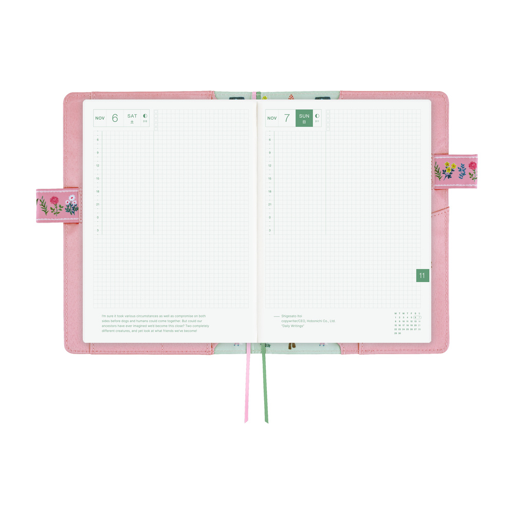 Hülle A5 Cousin – Yumi Kitagishi: White Cat Village | Hobonichi