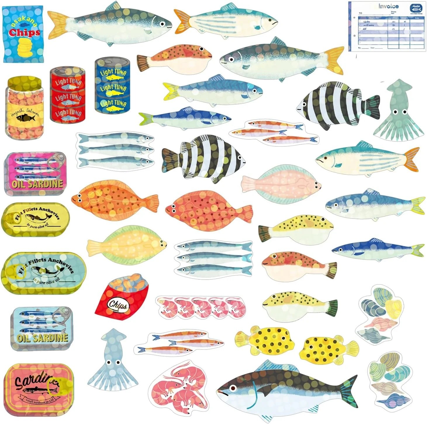 Hako Sticker Box "Seafood" - Sticker von Greeting Life