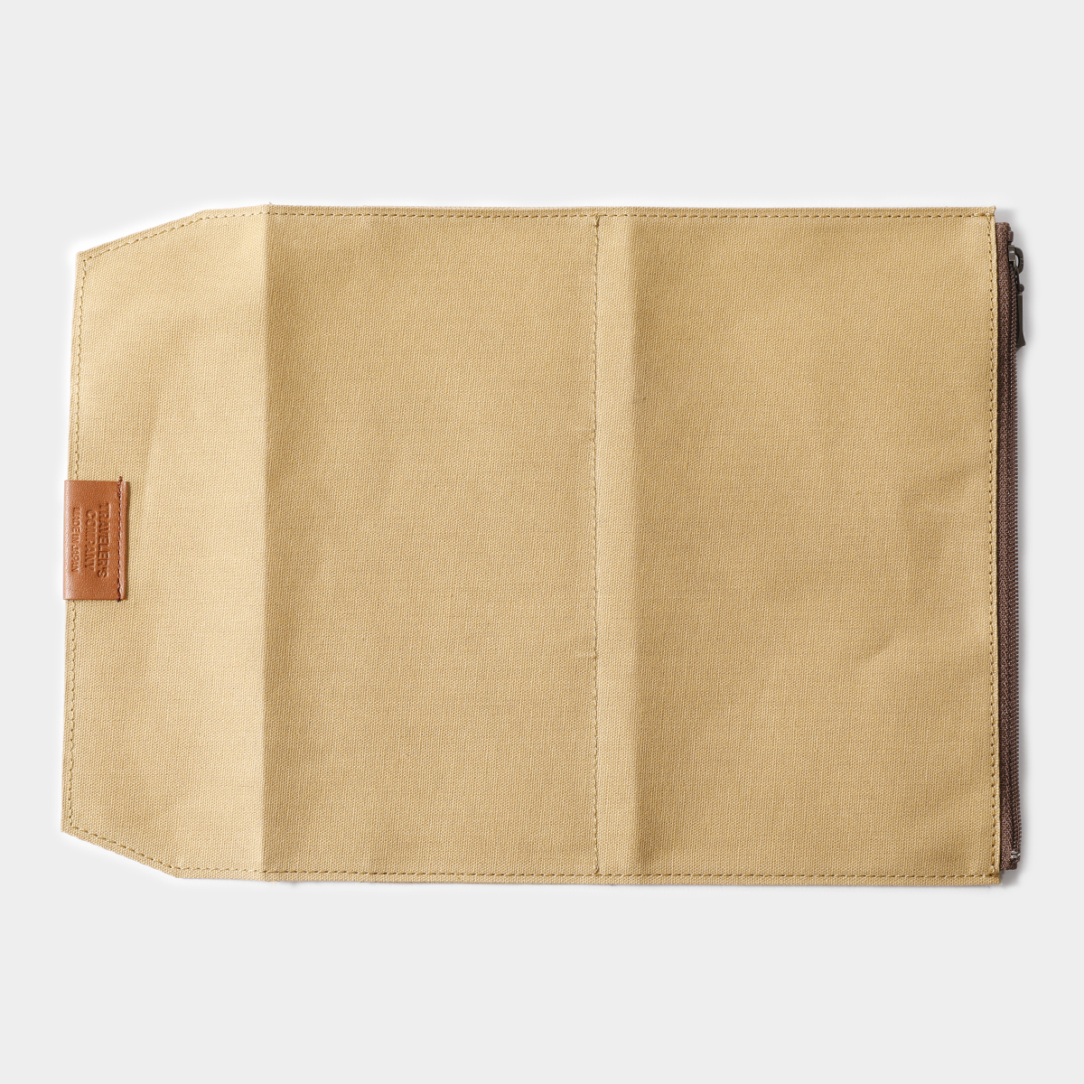Zipper Case Baumwolle "Beige" - TRAVELER'S FACTORY Notebook Refill Regular