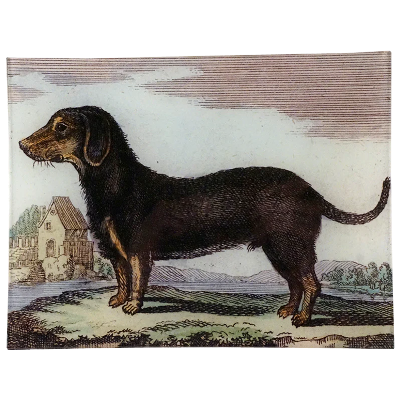 Dachshund Tray - Glastablett von John Derian - New York