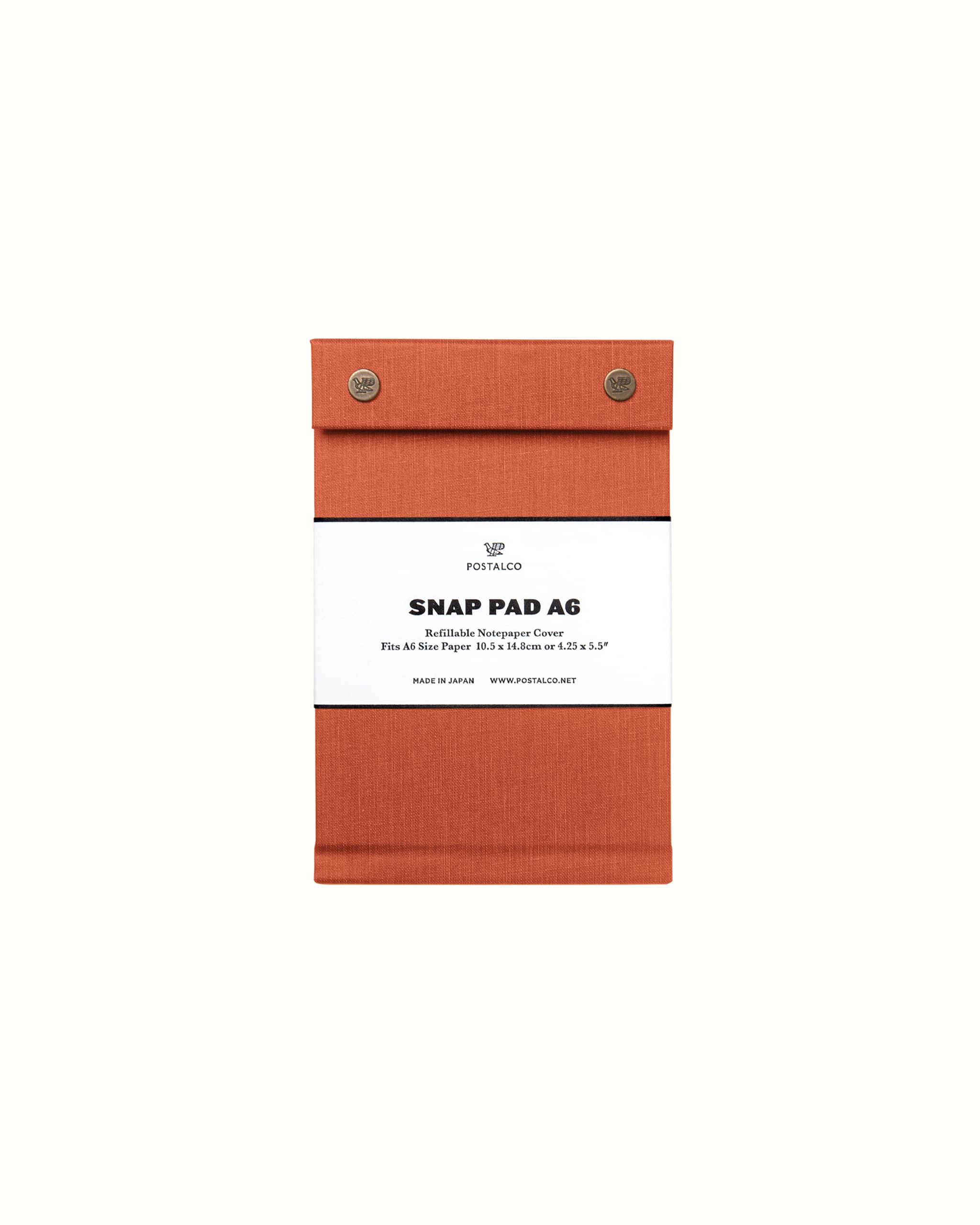 Snap Pad in A6 - Mandarinorange - Klemmbrett von Postalco