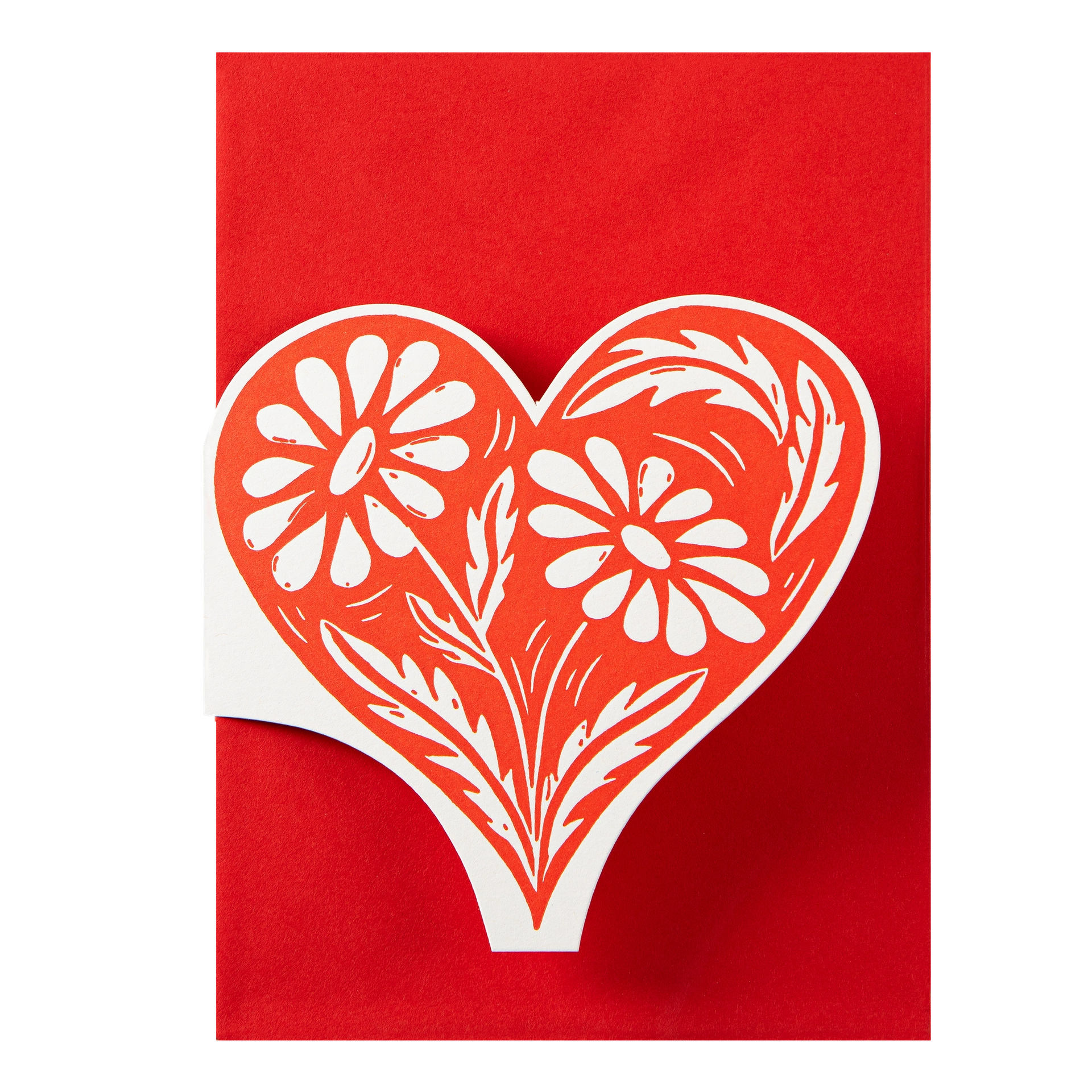 "Botanical Heart" - 3D Klappkarte - Cut-Out Card von Archivist