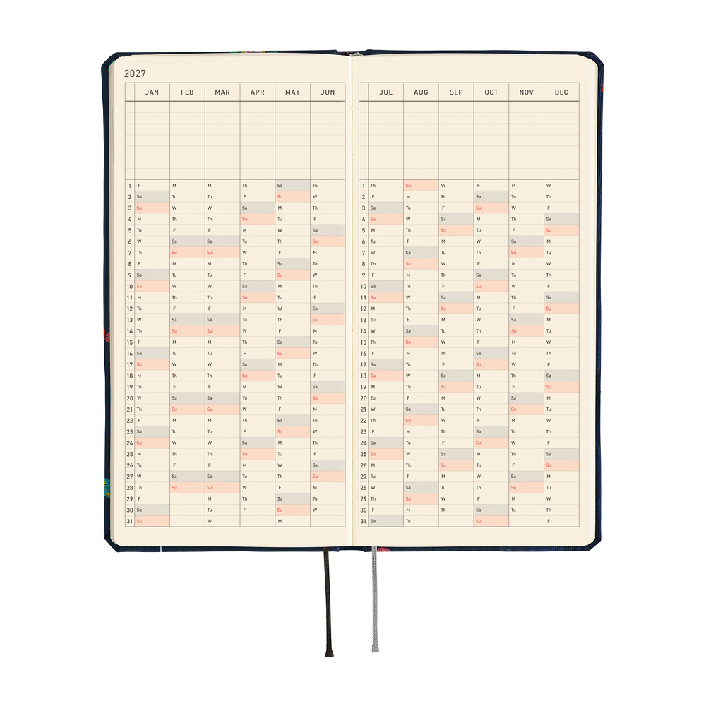 Weeks 2027 englisch – Bow & Tie: Candy Dream | Hobonichi