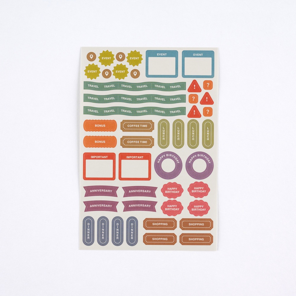 Sticker-Set – TSUKI no IRO: Schedule | Hobonichi