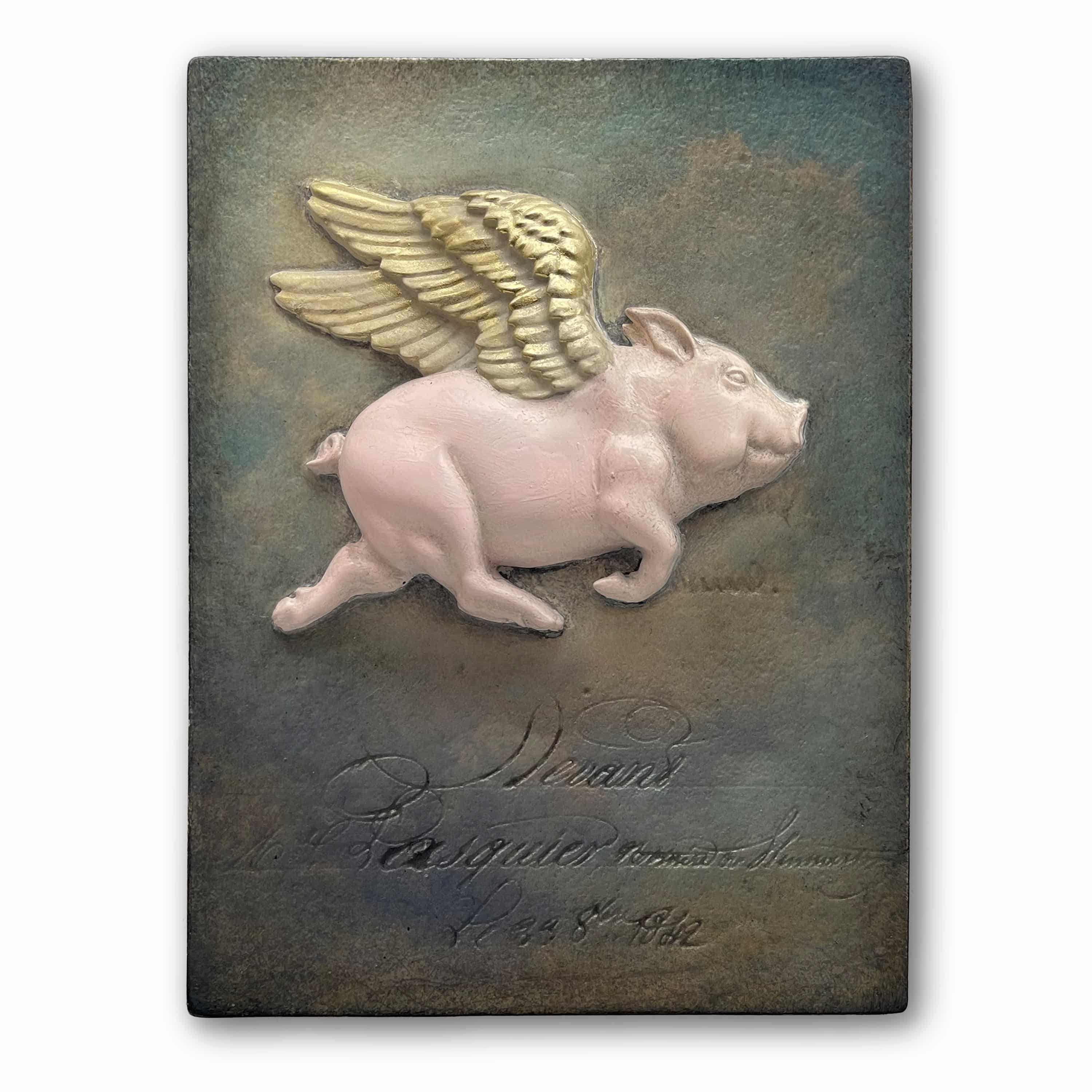 T534 - When Pigs Fly - Memory Block Sid Dickens-T534-Sid Dickens-Memory Blocks T534 - When Pigs Fly - Memory Block Sid Dickens von Sid Dickens aus der Kategorie Memory Blocks mit der Artikelnummer T534
