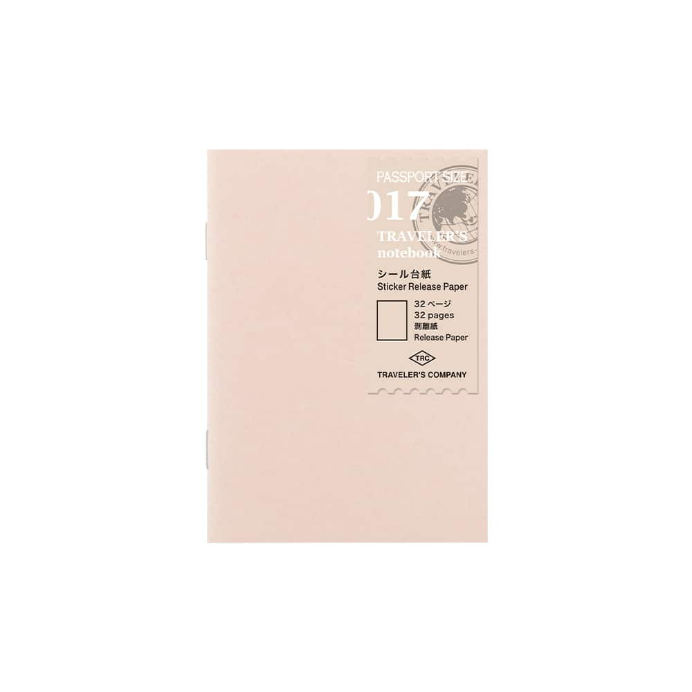 017 - Sticker Release Papier - TRAVELER'S Notebook Passport-14470006-TRAVELER'S COMPANY JAPAN-Einlagen und Zubehör für Größe "Passport" 017 - Sticker Release Papier - TRAVELER'S Notebook Passport von TRAVELER'S COMPANY JAPAN aus der Kategorie Einlagen und Zubehör für Größe "Passport" mit der Artikelnummer 14470006