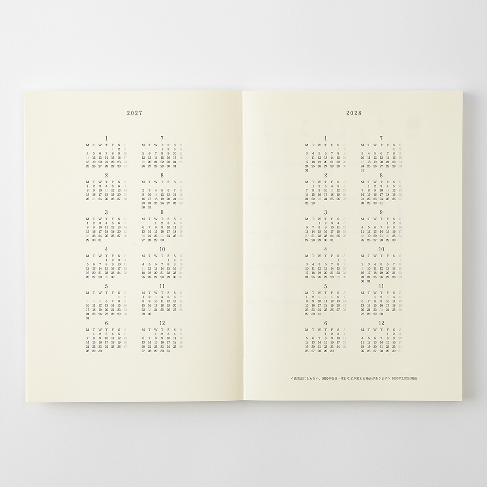 MD Notebook Kalender 2027 [A5]