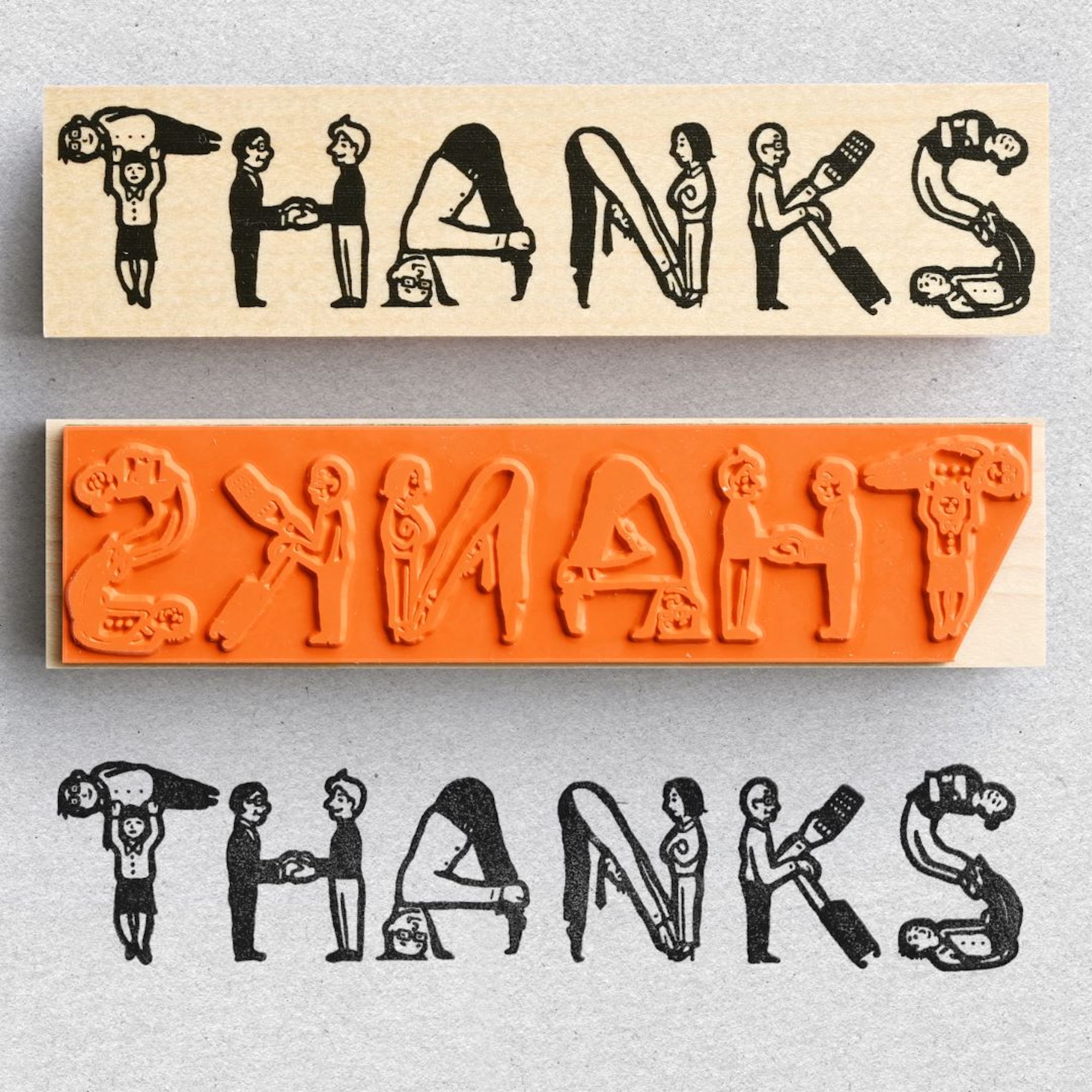 "THANKS" - Alphabet - Japanischer Stempel-ON-27-YAMADA-Stempel von Natsuko Oshima "THANKS" - Alphabet - Japanischer Stempel von YAMADA aus der Kategorie Stempel von Natsuko Oshima mit der Artikelnummer ON-27