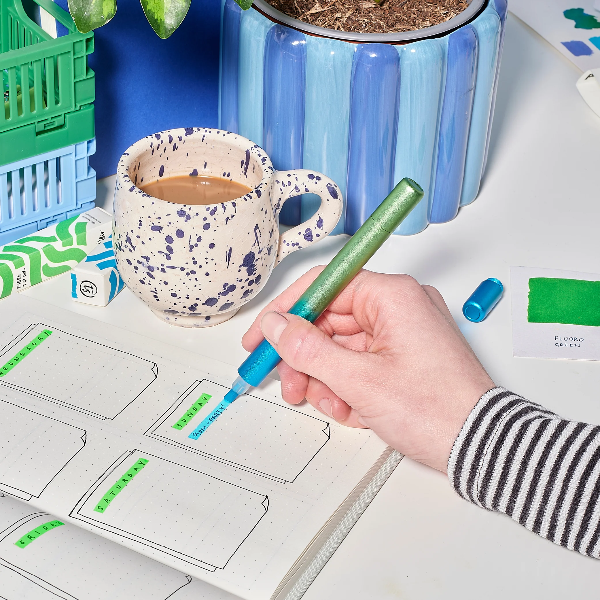 Ori - Blue/Green - Nachfüllbarer Marker von Tom's Studio