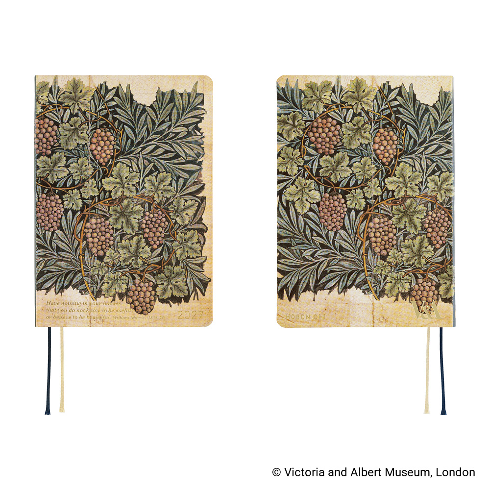 HON A6 2027 englisch – V&A Series: Vine | Hobonichi