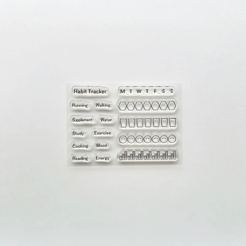Acrylstempel Set "Jizai Hanko Log Tracker 01" - Mizushima