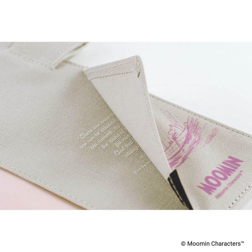 Hülle A5 Cousin – Moomin: My Yard (Pink Gray) | Hobonichi