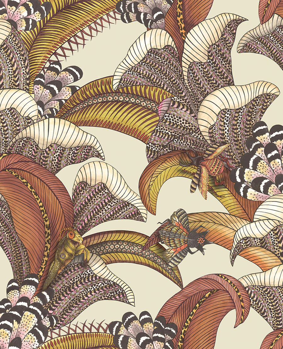 Hoopoe Leaves Tapete - 119/1004 - Cole&Son - Ardmore - Jabula von Cole&Son aus der Kategorie Ardmore Jabula mit der Artikelnummer 119-1004