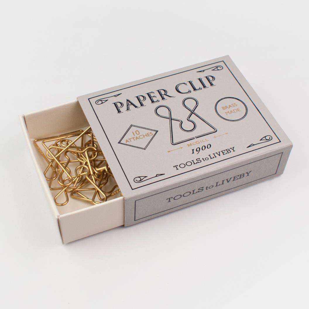 Büroklammern "McGill 1900" aus Messing-TTLB-CLP-GY-Tools to Liveby-Messing - Brass Büroklammern "McGill 1900" aus Messing von Tools to Liveby aus der Kategorie Messing - Brass mit der Artikelnummer TTLB-CLP-GY