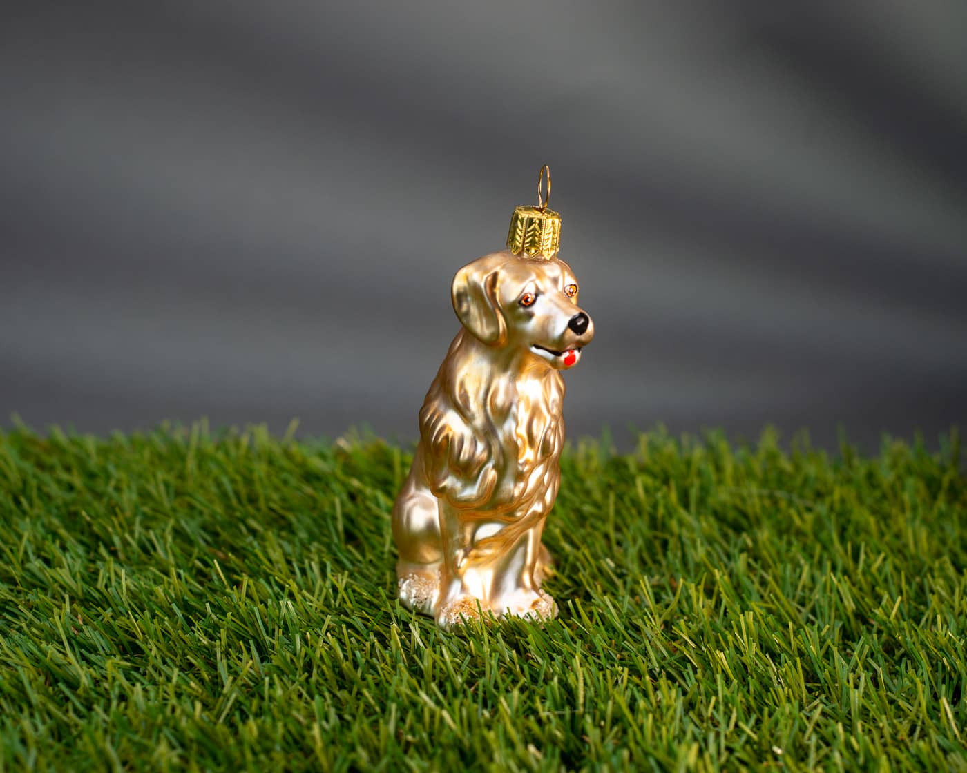 Golden Retriever - Christbaumschmuck aus Glas von Weihnachtsland aus der Kategorie Christbaumschmuck mit der Artikelnummer OF23319