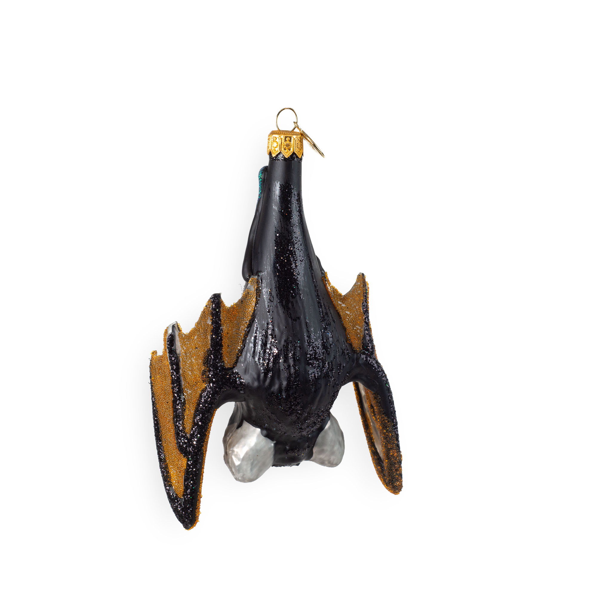 Fledermaus hängend - Christbaumschmuck - Glaskunst aus Polen