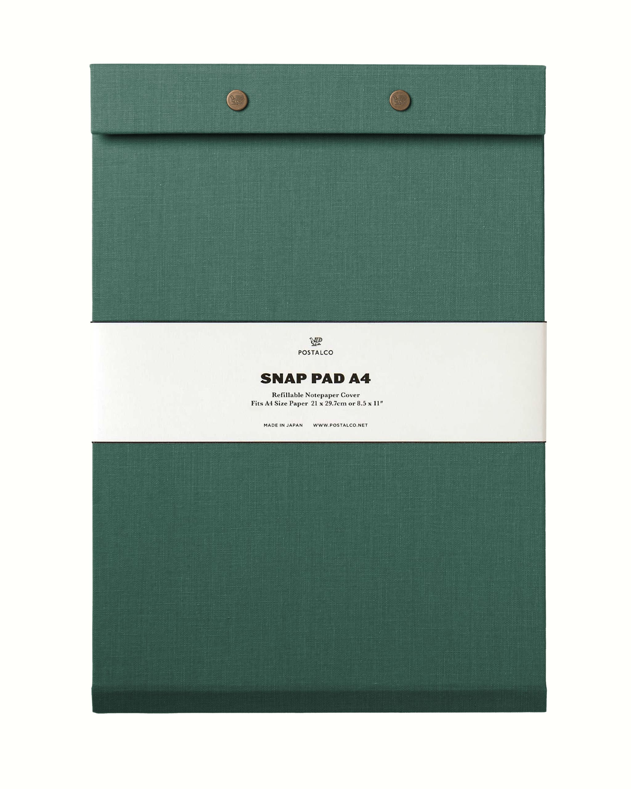 Snap Pad in A4 - Dunkelgrün - Klemmbrett von Postalco