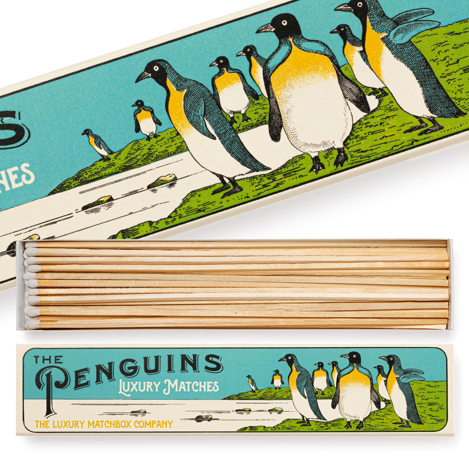 Streichhölzer lang "The Penguins" von Archivist aus der Kategorie Streichhölzer mit der Artikelnummer BX30