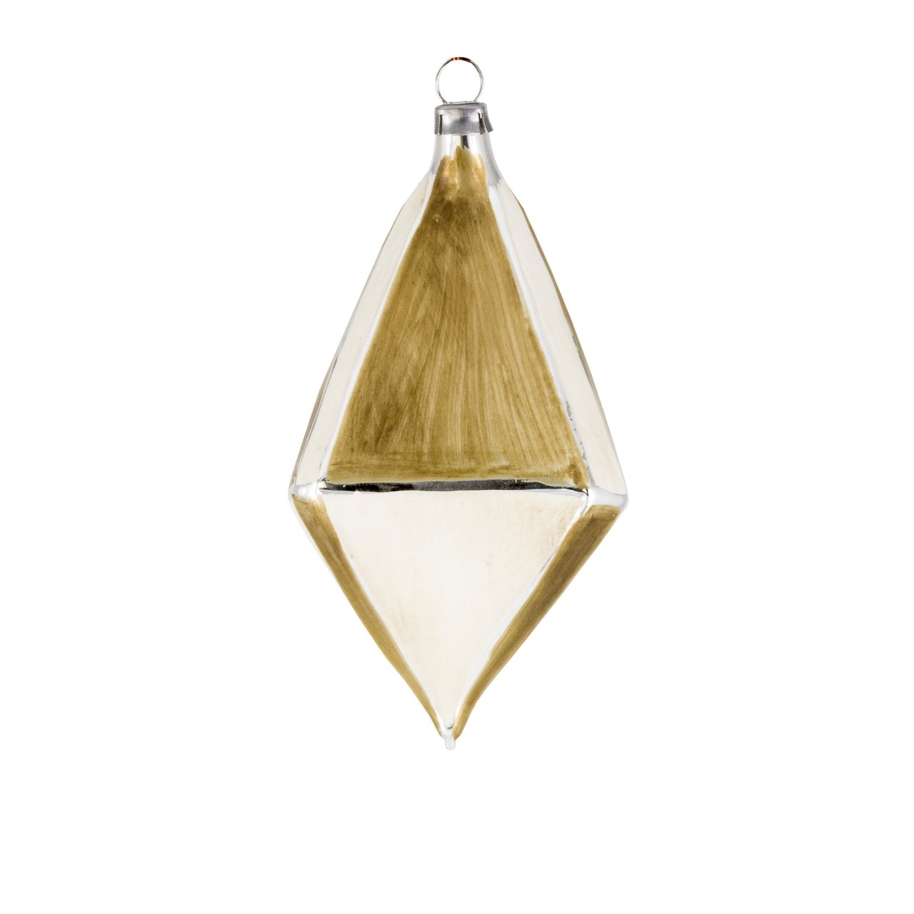 Art Déco Edition "Creme - Gold“ - 10 Teile - Christbaumschmuck aus Glas