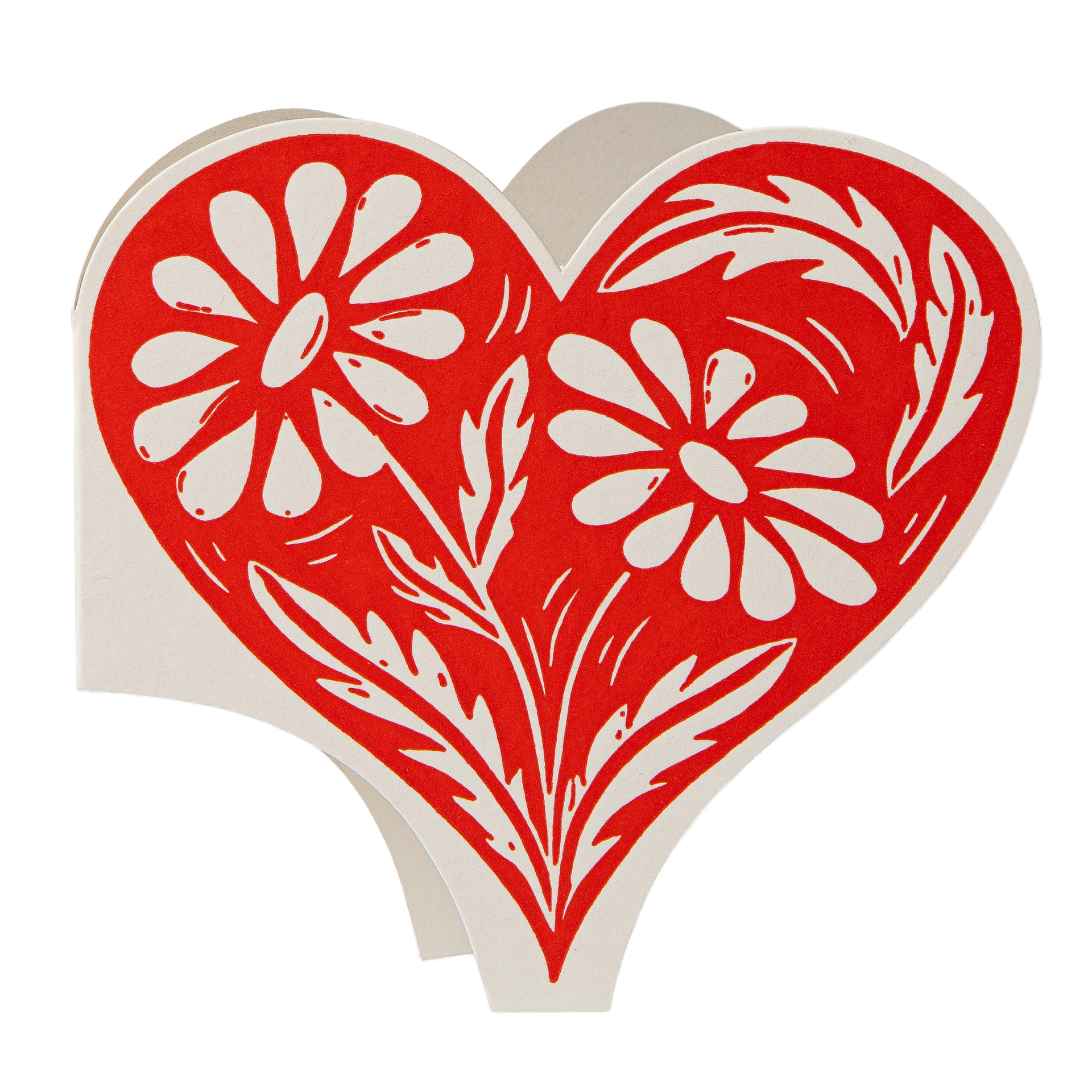 "Botanical Heart" - 3D Klappkarte - Cut-Out Card von Archivist