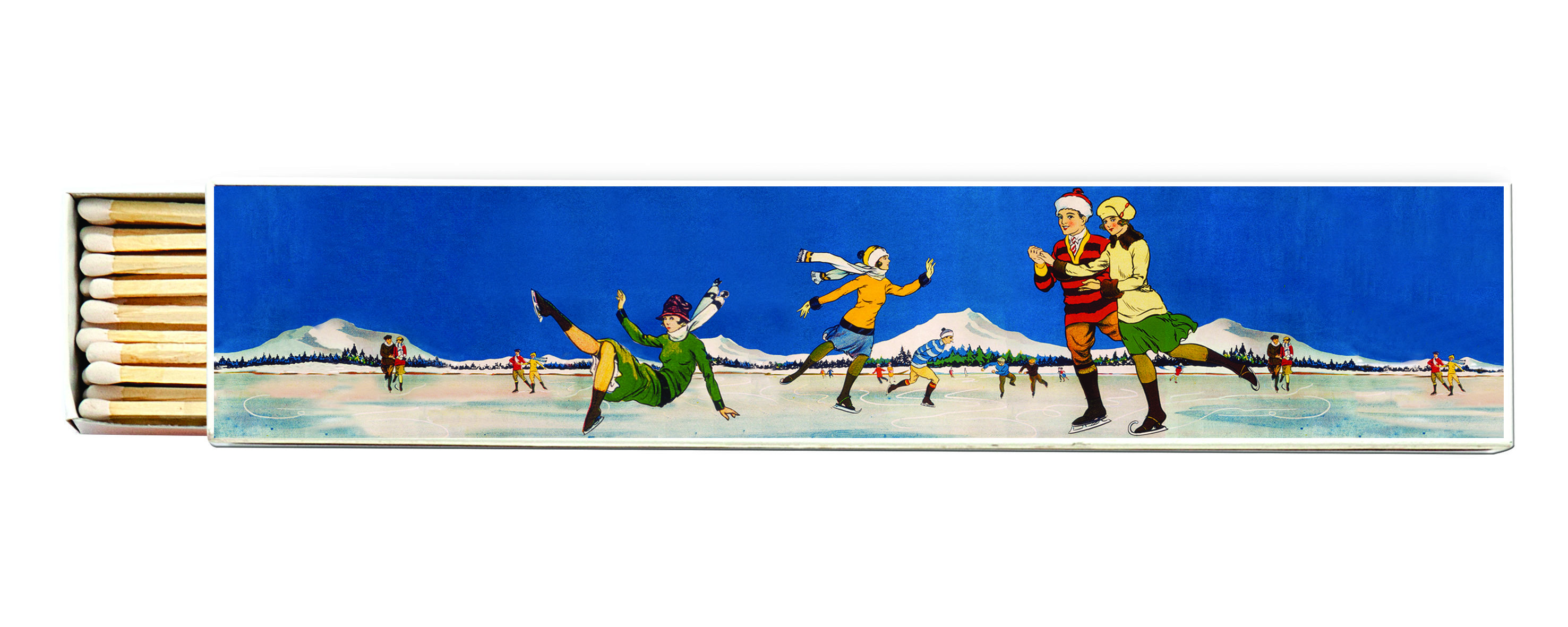 Streichhölzer lang "Ice Skating" - Kaminstreichhölzer von Archivist aus England