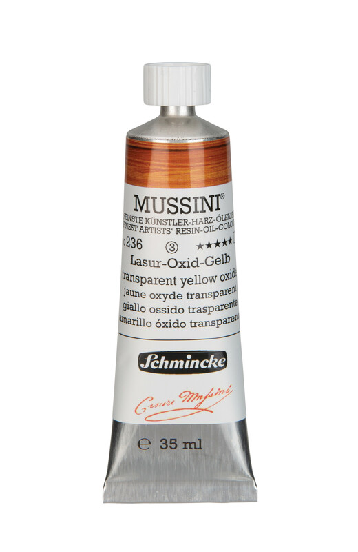 236 - Lasur-Oxid-Gelb - 35ml - Mussini Ölfarbe von Schmincke - PG3