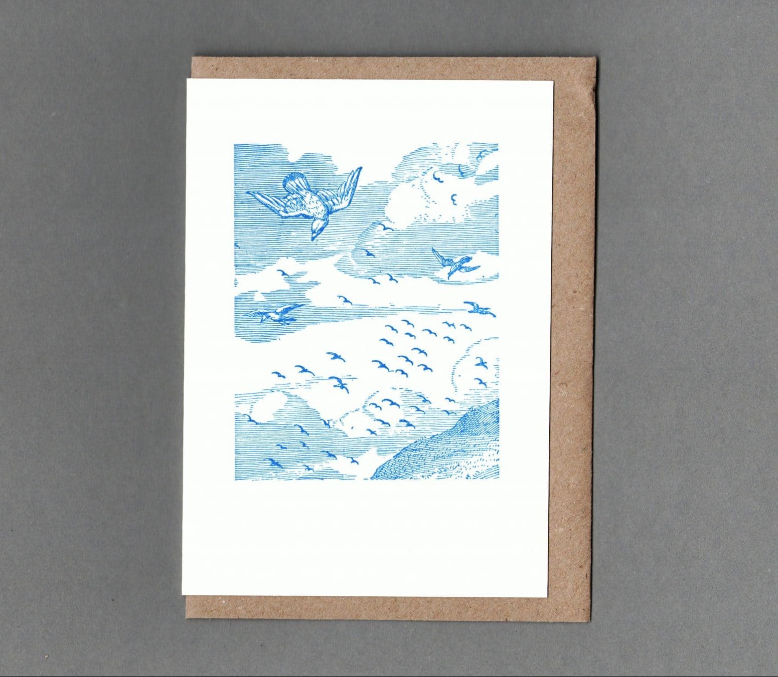 The Bass Rock - Letterpress Karte mit Umschlag