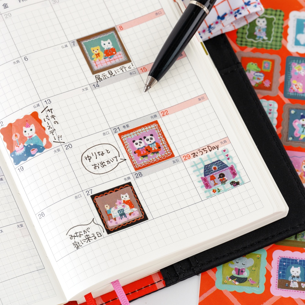 Sticker – Yumi Kitagishi: Daily Life of White Cat | Hobonichi