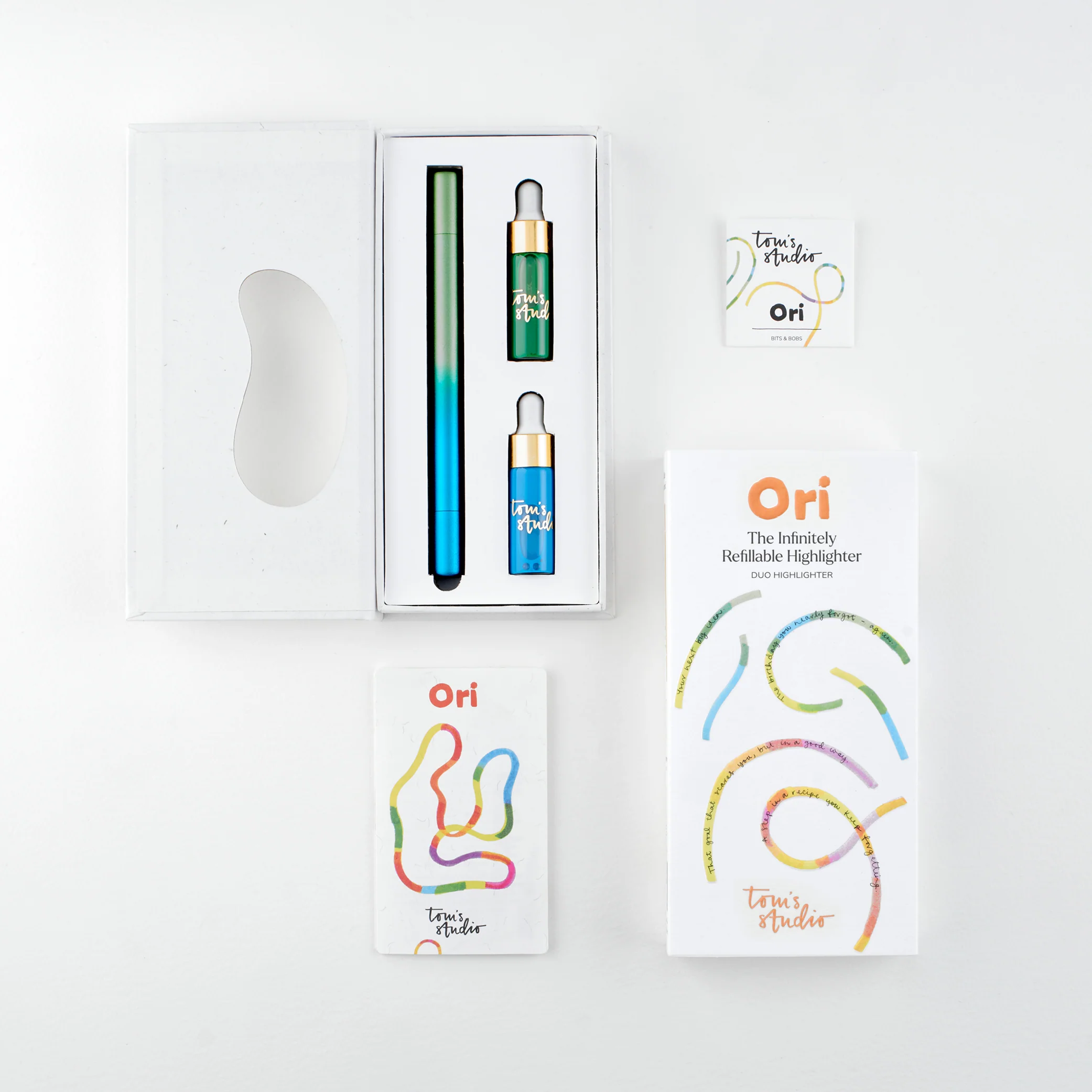 Ori - Blue/Green - Nachfüllbarer Marker von Tom's Studio