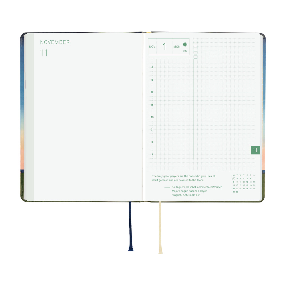 HON A6 2027 englisch – Hiroko Kubota: String Telephone Until the Moon is Full | Hobonichi