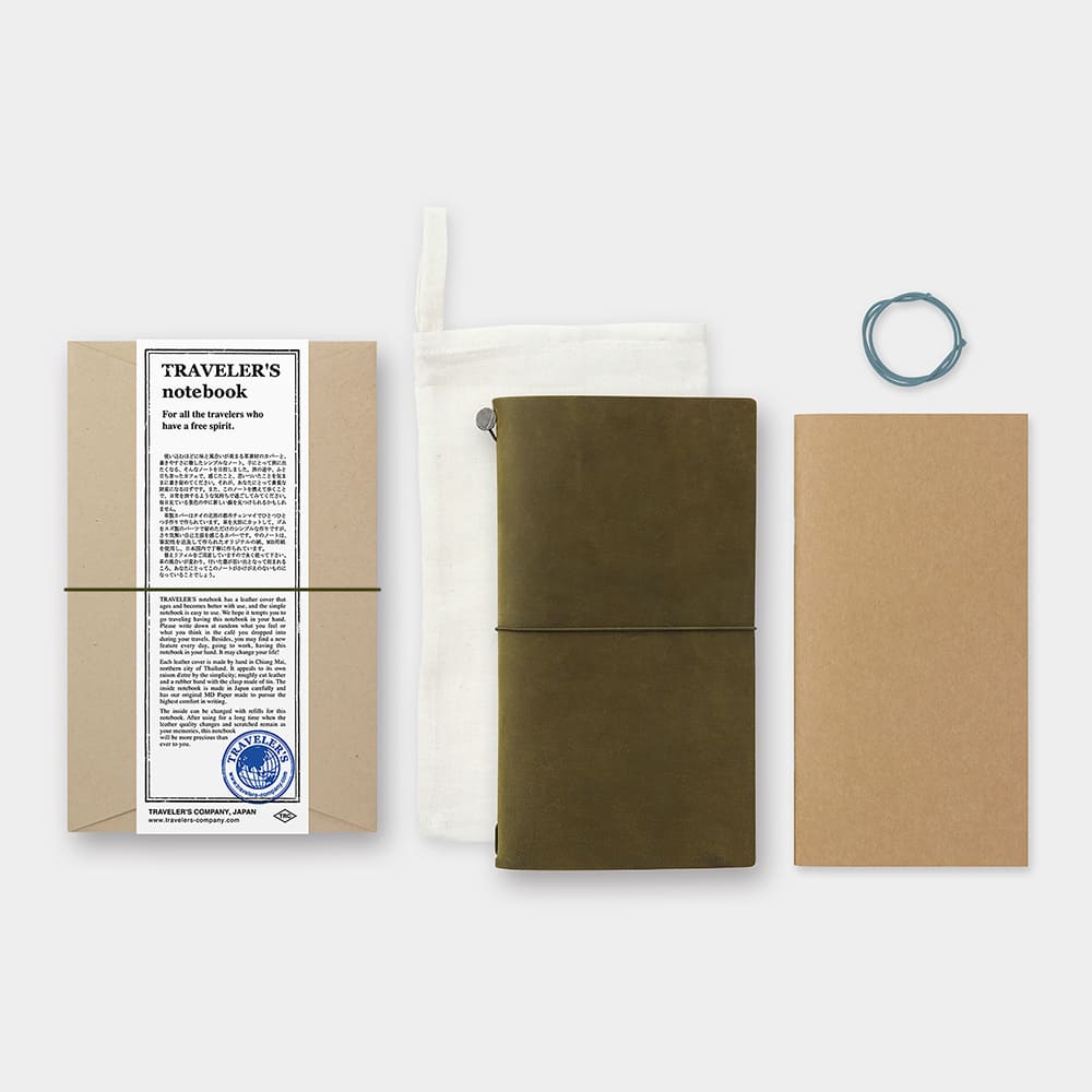 TRAVELER’S Notebook - Regular - Olive von TRAVELER'S COMPANY JAPAN aus der Kategorie TRAVELER'S Notebook "Regular" mit der Artikelnummer TRN-REG-OLIVE