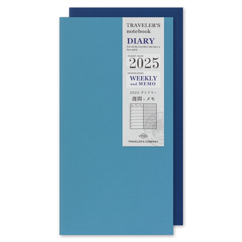 2025 Kalender (Wochenansicht + Memo) - TRAVELER'S Notebook Refill