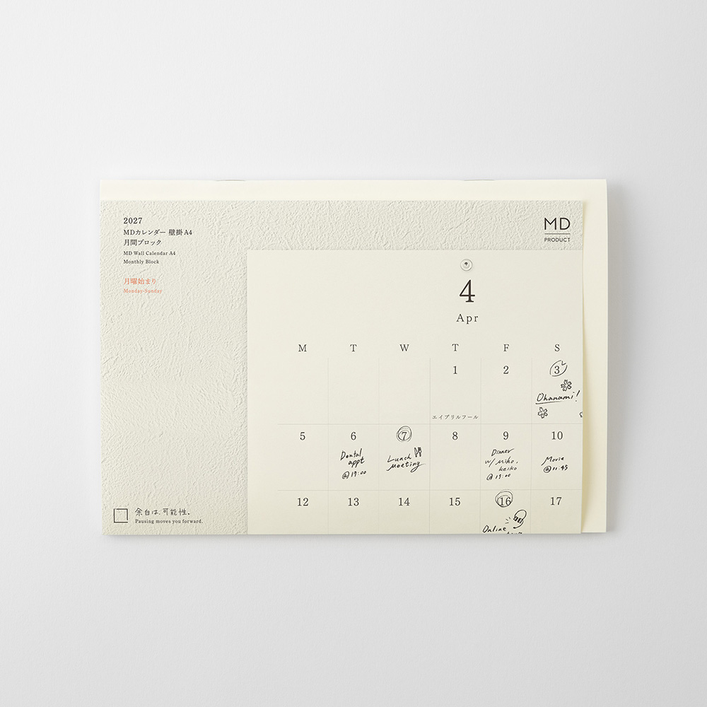 MD Wandkalender 2027 - Hängend A4