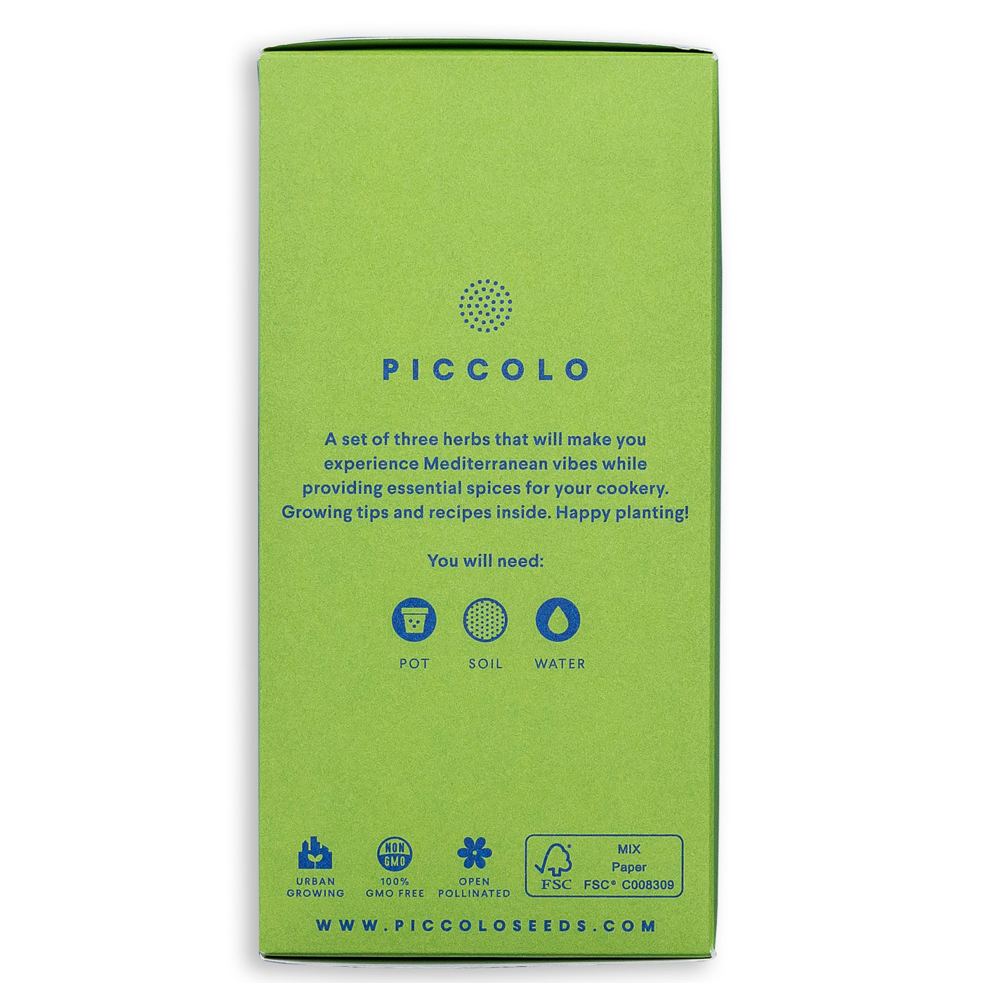 Mediterrane Kräuter - Saatgut Set Piccolo Seeds von Piccolo Seeds aus der Kategorie Saatgut Urban Gardening mit der Artikelnummer PS2019