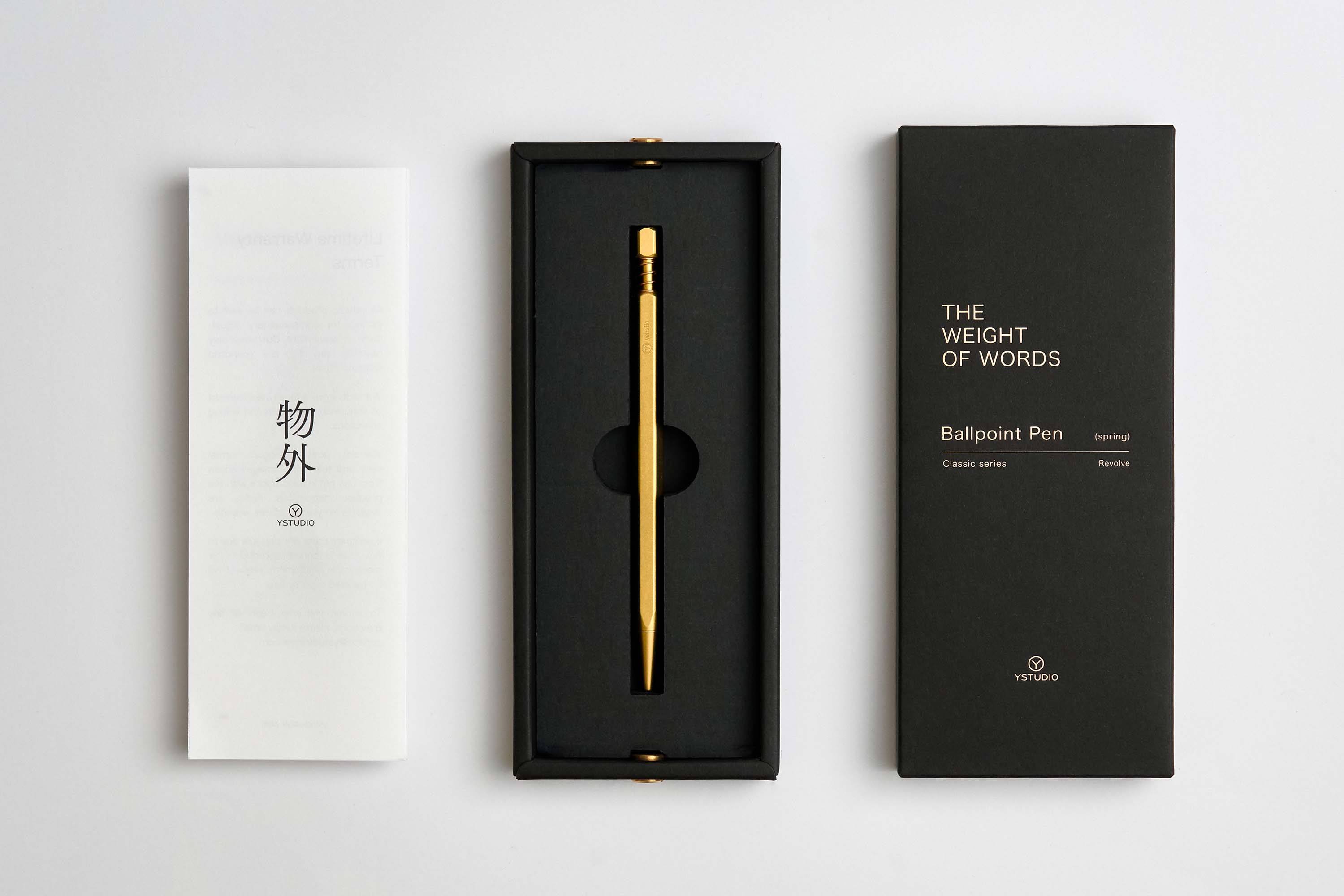 Classic Revolve Ballpoint Pen Spring - Kugelschreiber - Brass / Messing
