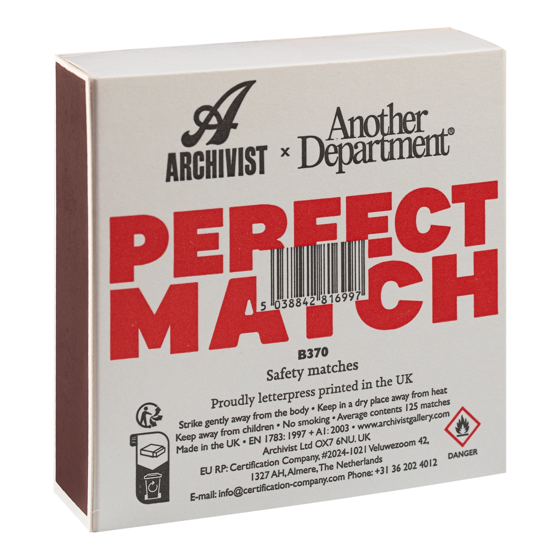 Streichhölzer "I Like You Swans" - Square Matches von Archivist