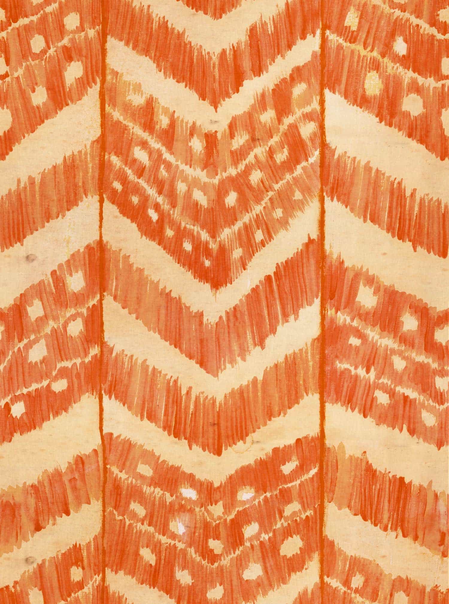 Tapete TURKISH IKAT Tangerine von MINDTHEGAP aus der Kategorie MIND THE GAP mit der Artikelnummer WP30058