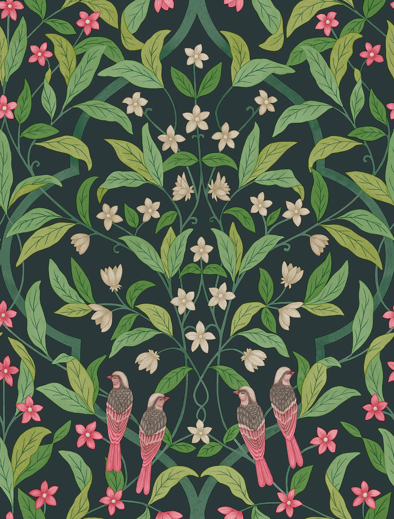 Jasmine & Serin Symphony Tapete - 117/10028 - Cole&Son - Seville von Cole&Son aus der Kategorie Seville mit der Artikelnummer 117-10028