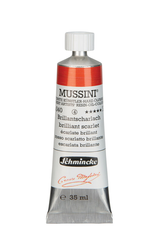 340 - Brillantscharlach - 35ml - Mussini Ölfarbe von Schmincke - PG4