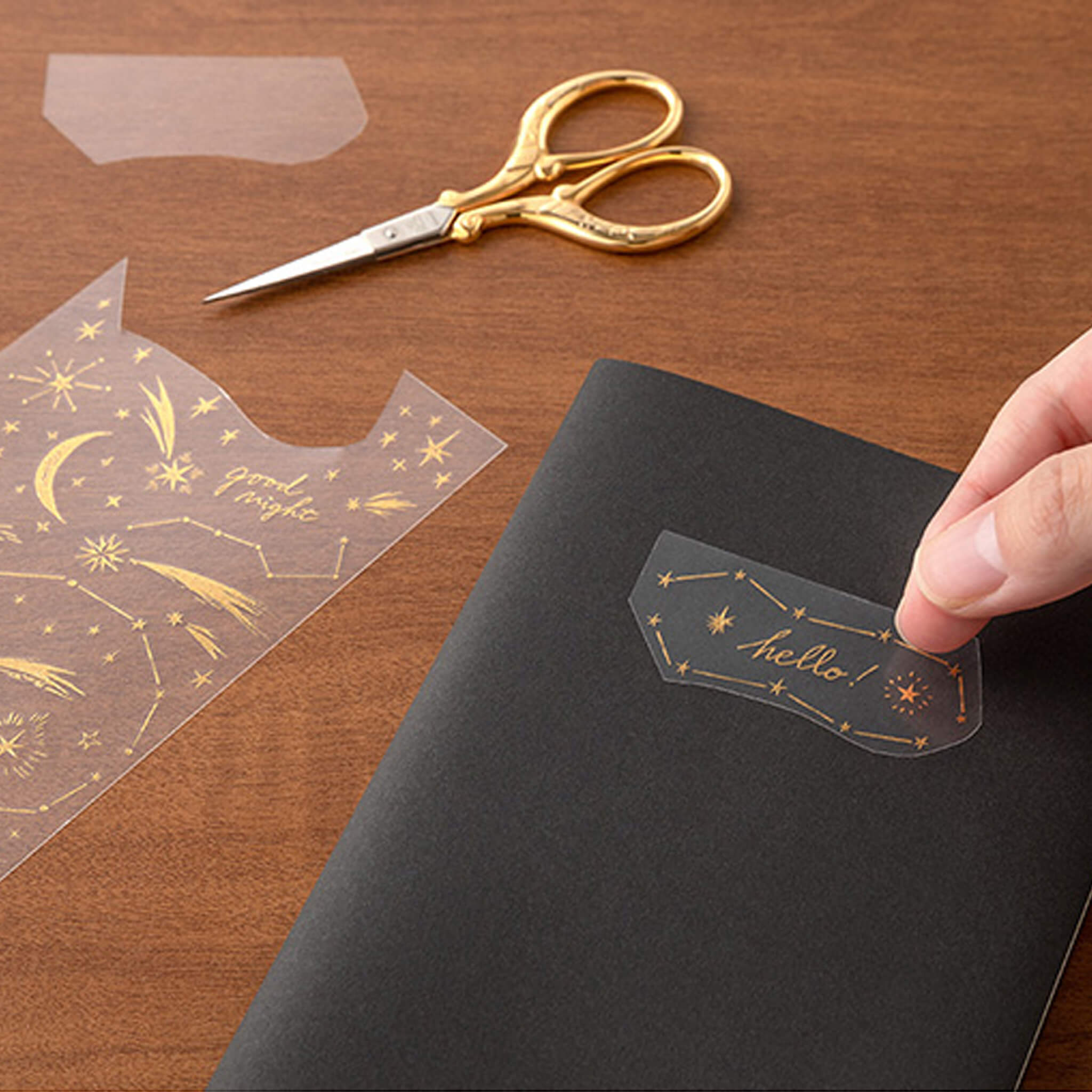 Midori Transfer Sticker Gold - Stars Midori Transfer Sticker Gold - Stars