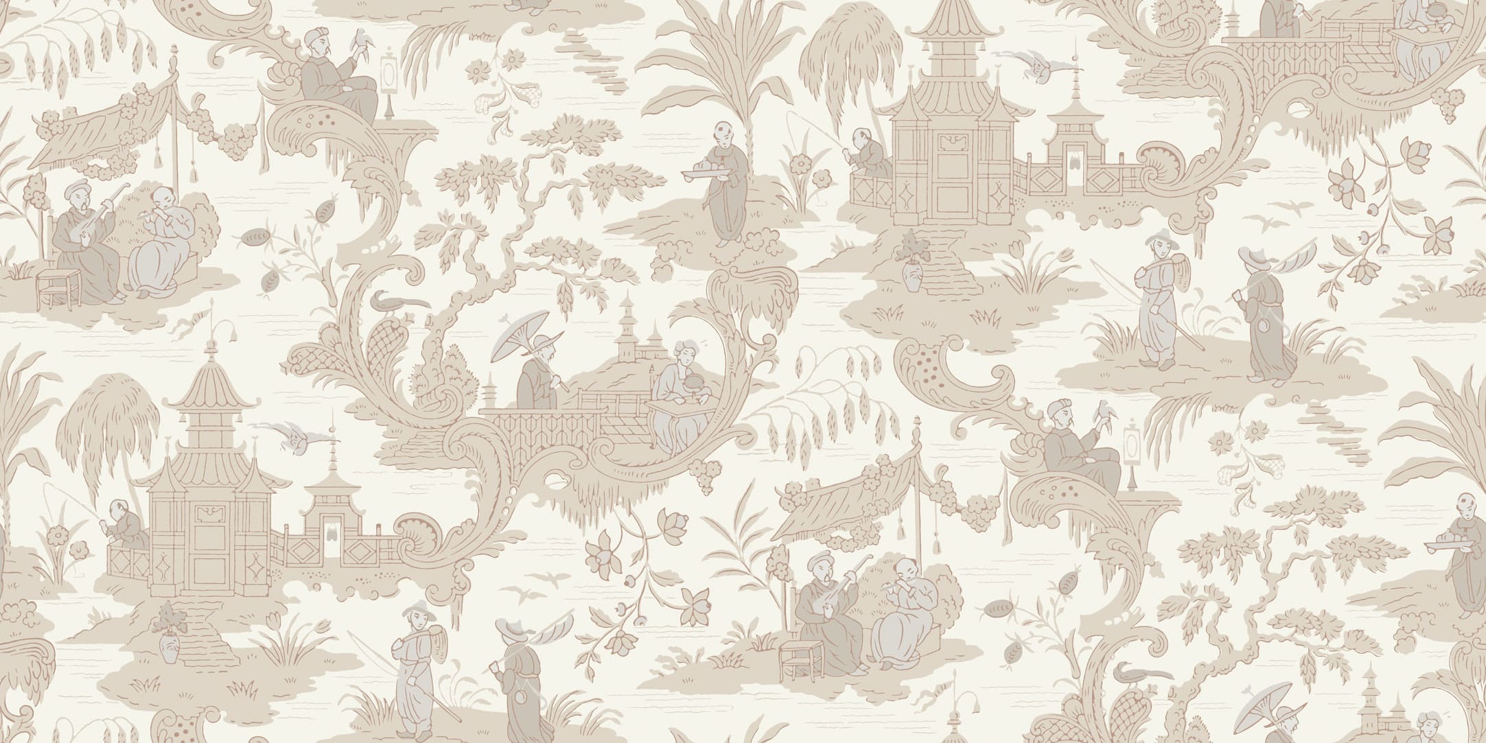 Chinese Toile Tapete - 100/8039 - Cole&Son - Archive Anthology
