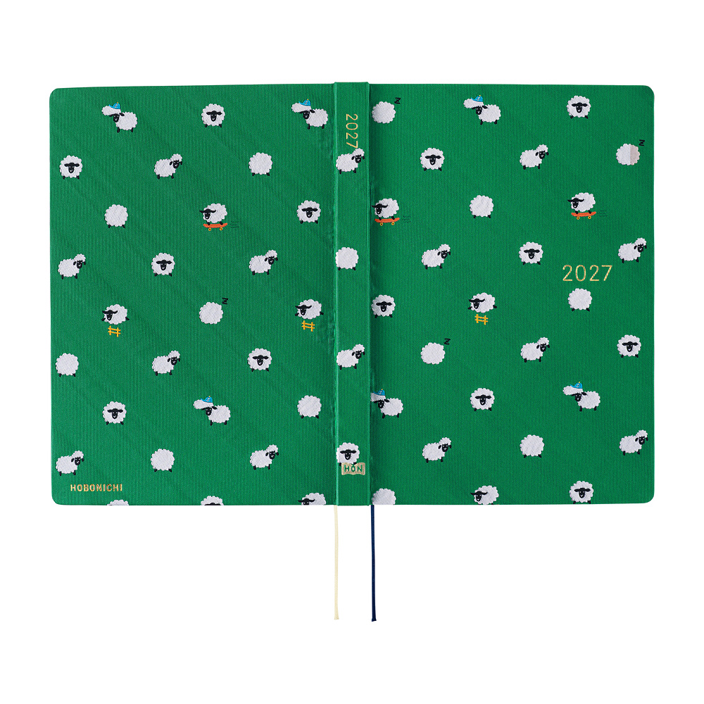 HON A5 2027 englisch – Bow & Tie: Sheep Sheep Sheep | Hobonichi