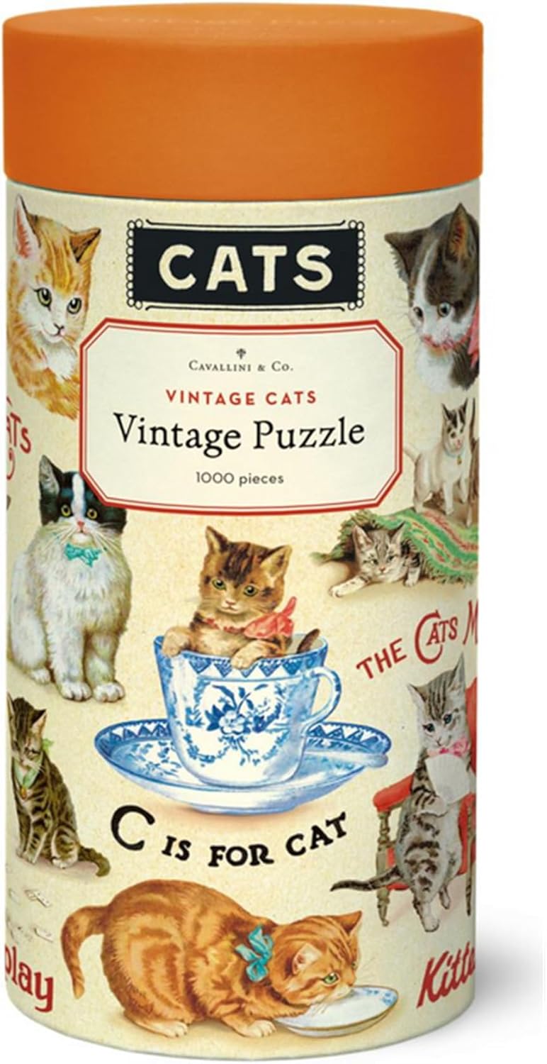 Vintage Cats - Vintage Puzzle von Cavallini - 1.000 Teile