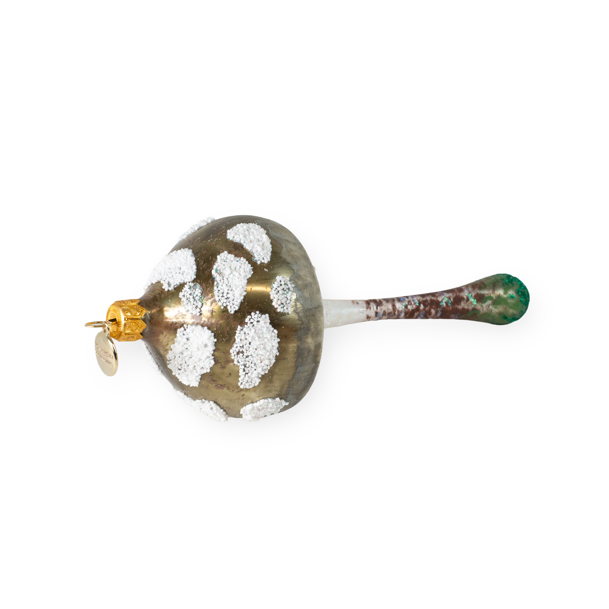 Pilz braun - Christbaumschmuck - Freigeformte Glaskunst aus Polen