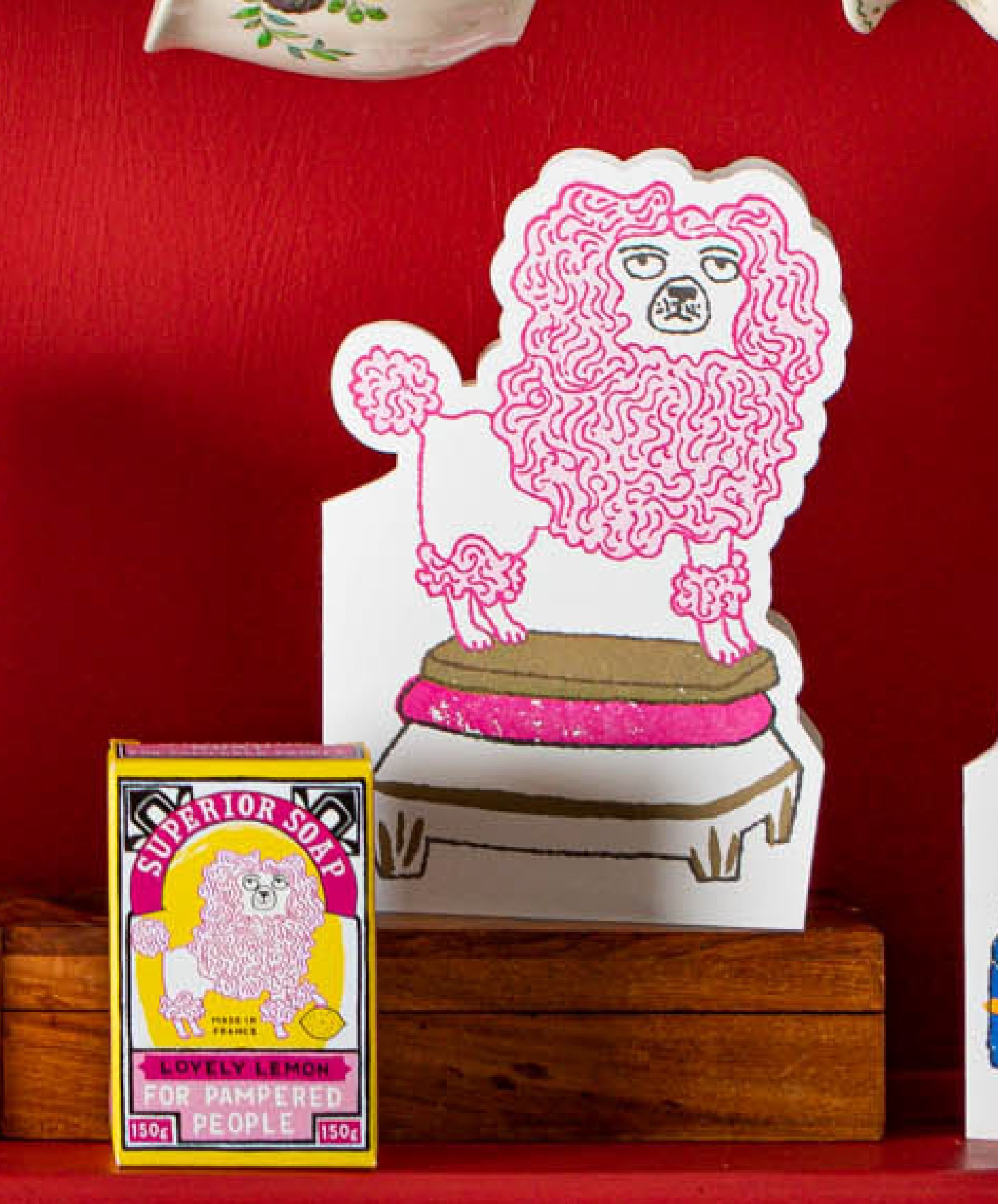 "Poodle" - 3D Klappkarte - Cut-Out Card von Archivist