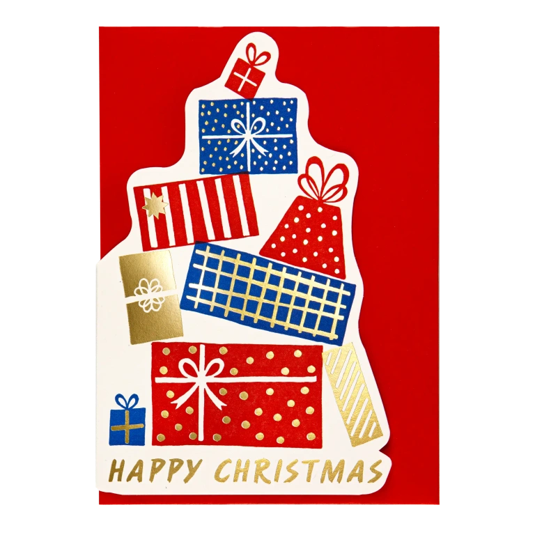 "Christmas Presents" - 3D Klappkarte - Cut-Out Card von Archivist